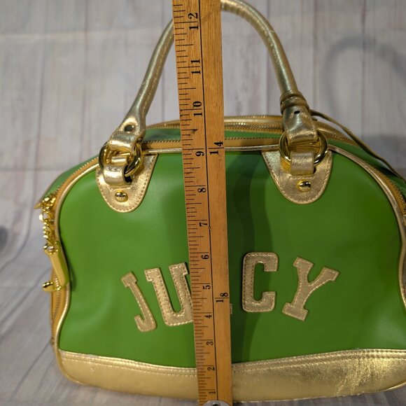 Juicy Couture Vintage Green-Gold Pet Carrier Bag - Picture 6 of 14